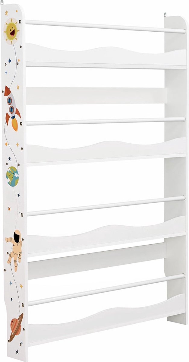 Boekenplank - Wandrek - Wandplank - Boekenorganizer - Voor Kinderen - Wit
