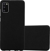 Cadorabo Hoesje geschikt voor Samsung Galaxy A41 in FROST ZWART - Beschermhoes gemaakt van flexibel TPU silicone Case Cover