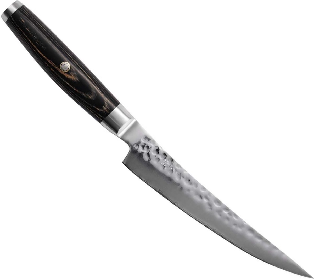 Yaxell Ketu Uitbeenmes 15 cm – SG2 Stalen Kern – Tsuchime Finish – Pakkahout Handvat