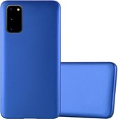 Cadorabo Hoesje geschikt voor Samsung Galaxy S20 in METAAL BLAUW - Beschermhoes gemaakt van flexibel TPU silicone Case Cover