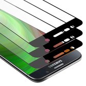 Cadorabo 3x Screenprotector geschikt voor Samsung Galaxy NOTE 5 Volledig scherm pantserfolie Beschermfolie in TRANSPARANT met ZWART - Getemperd (Tempered) Display beschermend glas in 9H hardheid met 3D Touch