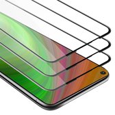 Cadorabo 3x Screenprotector geschikt voor Honor 20 PRO Volledig scherm pantserfolie Beschermfolie in TRANSPARANT met ZWART - Getemperd (Tempered) Display beschermend glas in 9H hardheid met 3D Touch