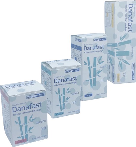 Bandage tubulaire en Bamboe Danafast Double étirement > 8 cm jambes, bras et cuisses - 3 pièces