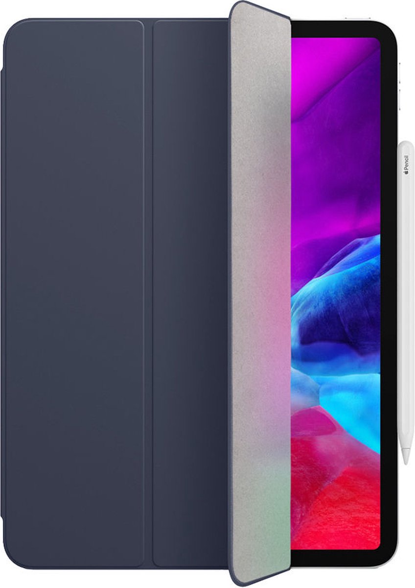 Qialino - iPad Pro 11 (2022) Hoes - Book Case Tri-Fold Donker Blauw