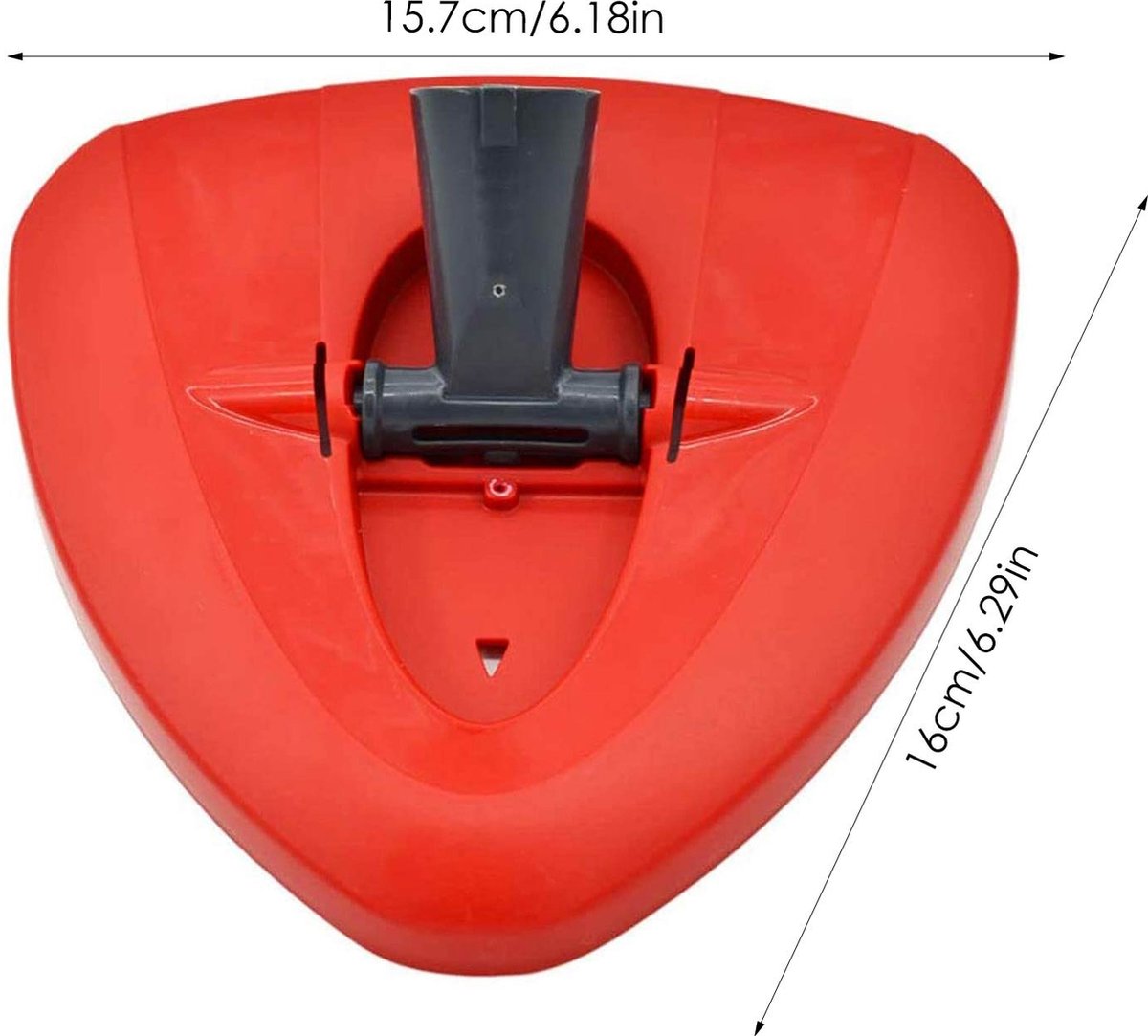 Têtes De Rechange Pour Balai Vileda Turbo - Lot De 2 - Brosse Triangulaire à Poils - Compatible Aussi O-Cedar EasyWring