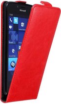 Cadorabo Hoesje geschikt voor Nokia Lumia 950 in APPEL ROOD - Beschermhoes in flip design Case Cover met magnetische sluiting