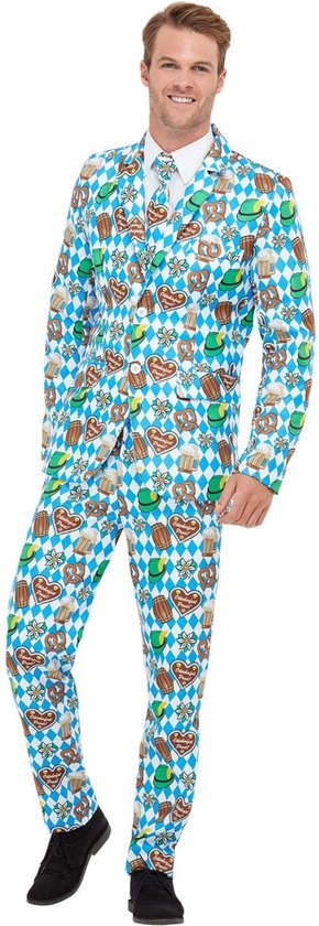 Smiffys Kostuum Oktoberfest Suit Blauw