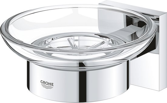 Grohe Essentials Zeepschaal met houder 7,2x10,7x5,4 cm Nickel Grohe Essentials Zeepschaal met houder 7,2x10,7x5,4 cm Nickel
