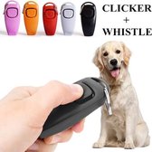 Clicker Hondentraining I Clicker en Fluit I Voor Training Hond I Honden training I Diervriendelijke Training Hond I Incl. Fluit I Rood