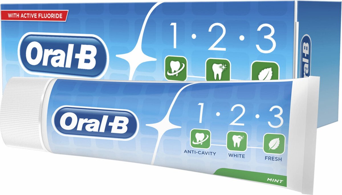 Oral-B Tandpasta 1-2-3 Frisse Mint 75 ml