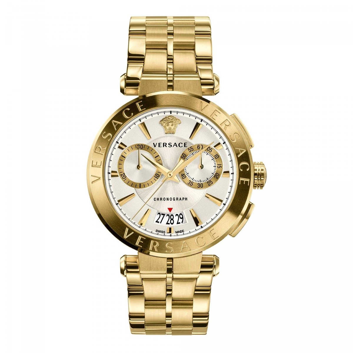 Versace VE1D00419 horloge mannen - Roestvrij Staal - goud