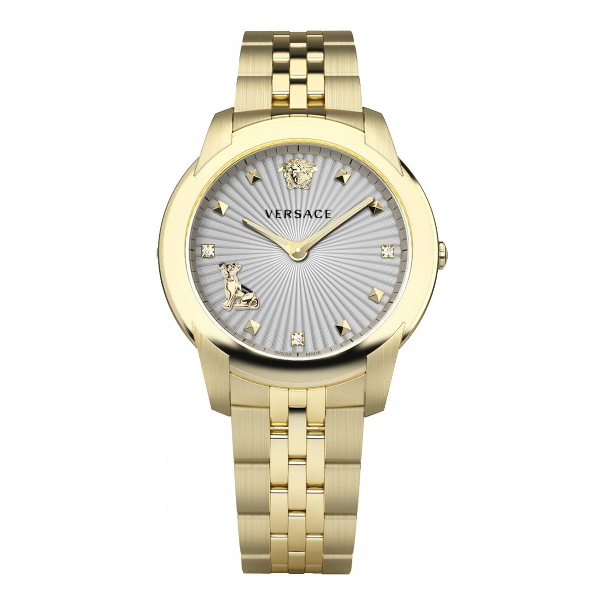 Versace VELR01019 horloge vrouw - Roestvrij Staal - goud
