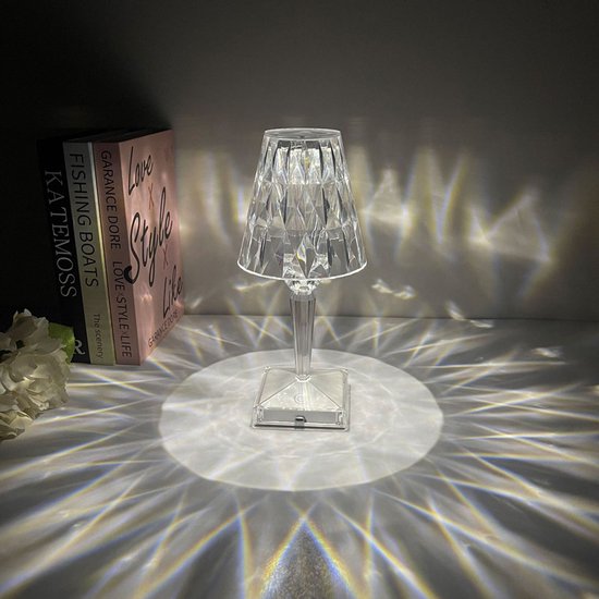 Design tafellamp goud met opaal glas incl. LED dimbaar - Joya