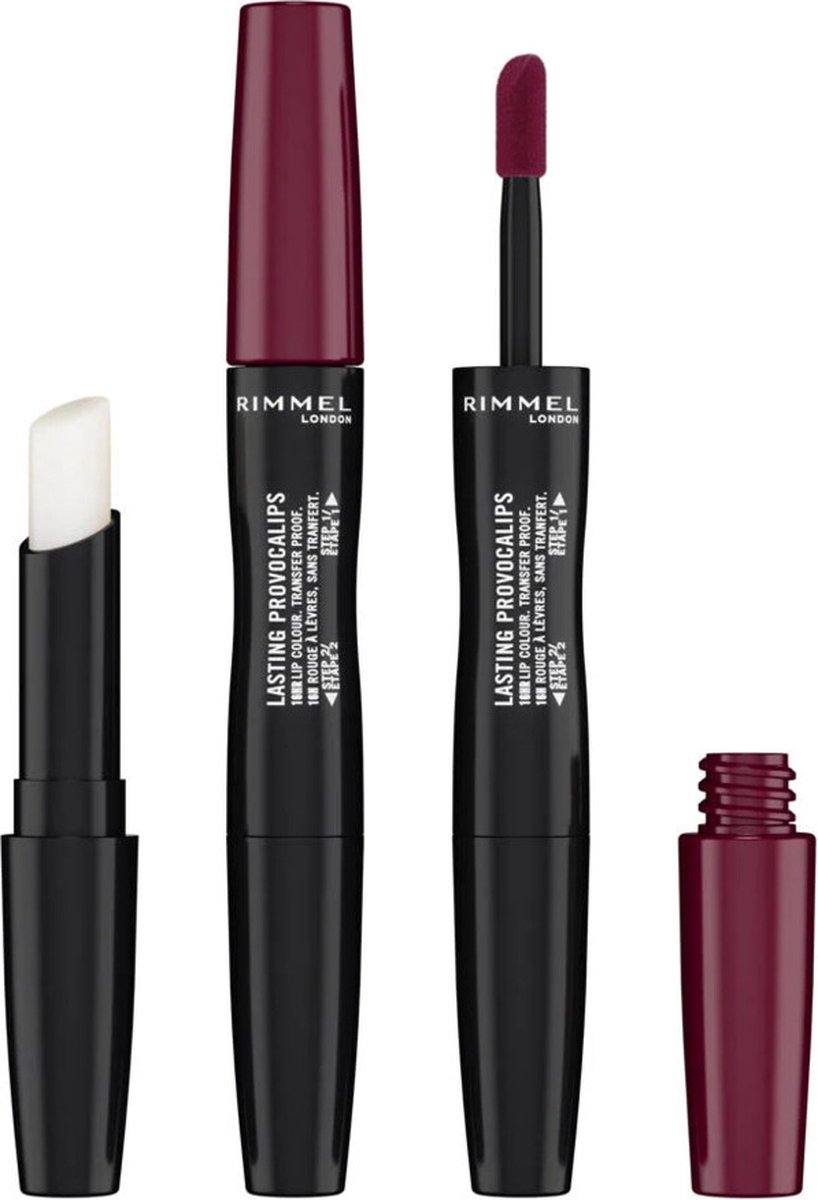 Rimmel London 3x Rimmel Lasting Provocalips Lip Color Liquid Lipstick 570 No Wine-Ing 2 ml