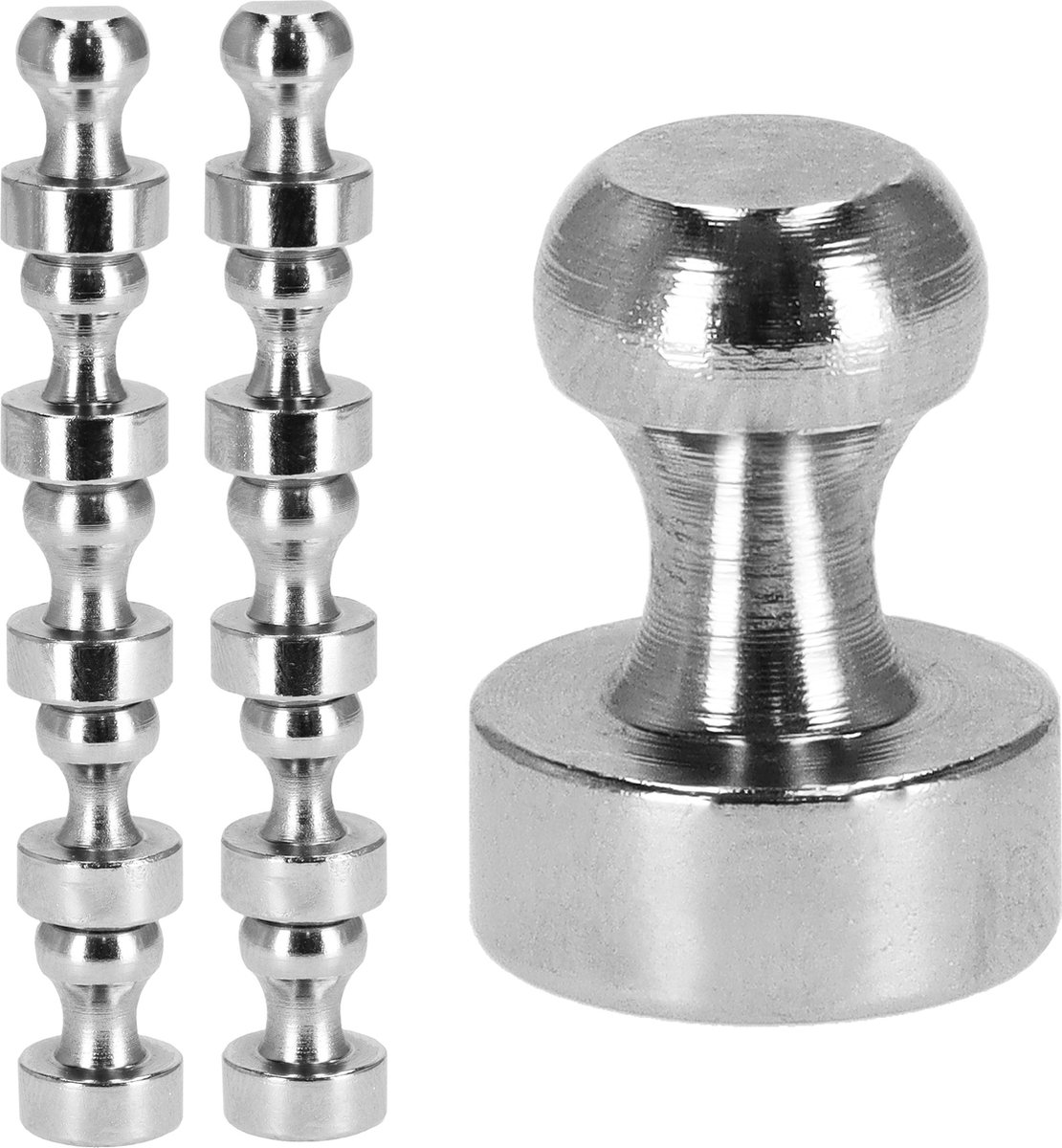 Springos Magneten - Koelkastmagneten - Neodymium Magneten - Pin - Zilver