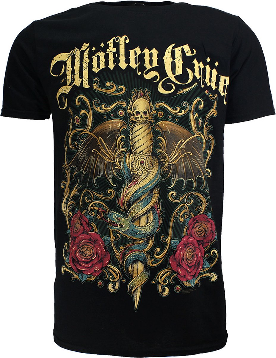 Mötley Crüe Exquisite Dagger T-Shirt - Officiële Merchandise - M