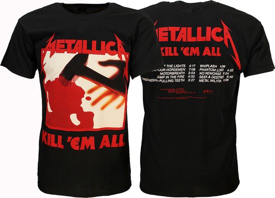 T-shirt Metallica Kill Em All Album - Merchandise officielle