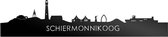 Skyline Schiermonnikoog Zwart Glanzend - 80 cm - Woondecoratie - Wanddecoratie - Meer steden beschikbaar - Woonkamer idee - City Art - Steden kunst - Cadeau voor hem - Cadeau voor haar - Jubileum - Trouwerij - WoodWideCities