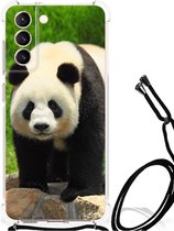 TPU Siliconen Hoesje Samsung Galaxy S21 FE GSM Hoesje met doorzichtige rand Panda