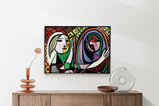 Akoestisch Schilderij Picasso Meisje voor een spiegel 1932 Rechthoek  Horizontaal Basic... | bol.com