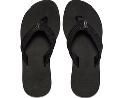 Reef Cushion Breezeblack/Black Dames Slippers - Zwart - Maat 40