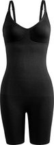 WiseGoods Luxe Naadloze Bodysuit Dames - Body Suit - Lingerie - Ondergoed - Onderbroek - Onderbroeken - Dameskleding - Zwart L/XL