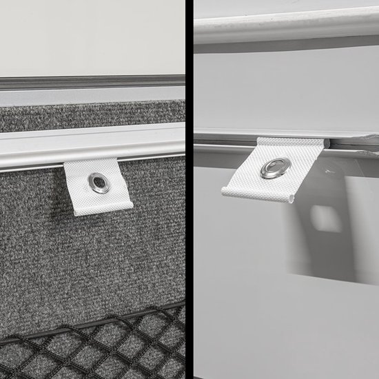 ProPlus Tentrail hangers - met oog - 5-8 mm - set van 6 - wit van ProPlus — afbeelding 5