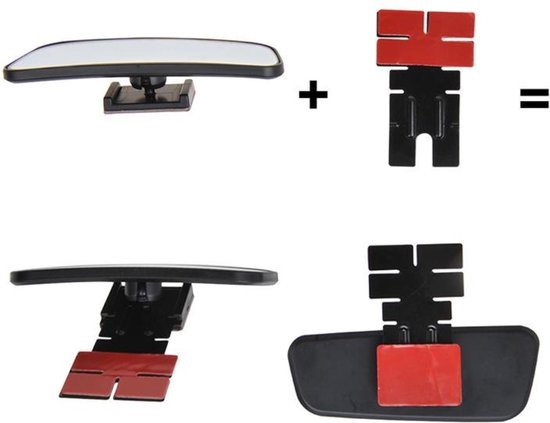 ProPlus Rechthoekige dodehoekspiegels - breedhoek zicht - 36 x 95 mm - set van 2 van ProPlus — afbeelding 4