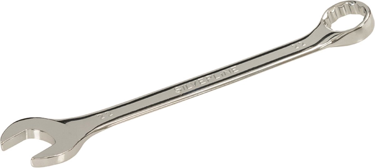Silverline Steekringsleutel - gehard staal - 22 mm - chroom - hoogglans afwerking