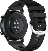 Band Geschikt voor Honor Magic Watch 2, 46mm Getextureerde siliconen Zwart