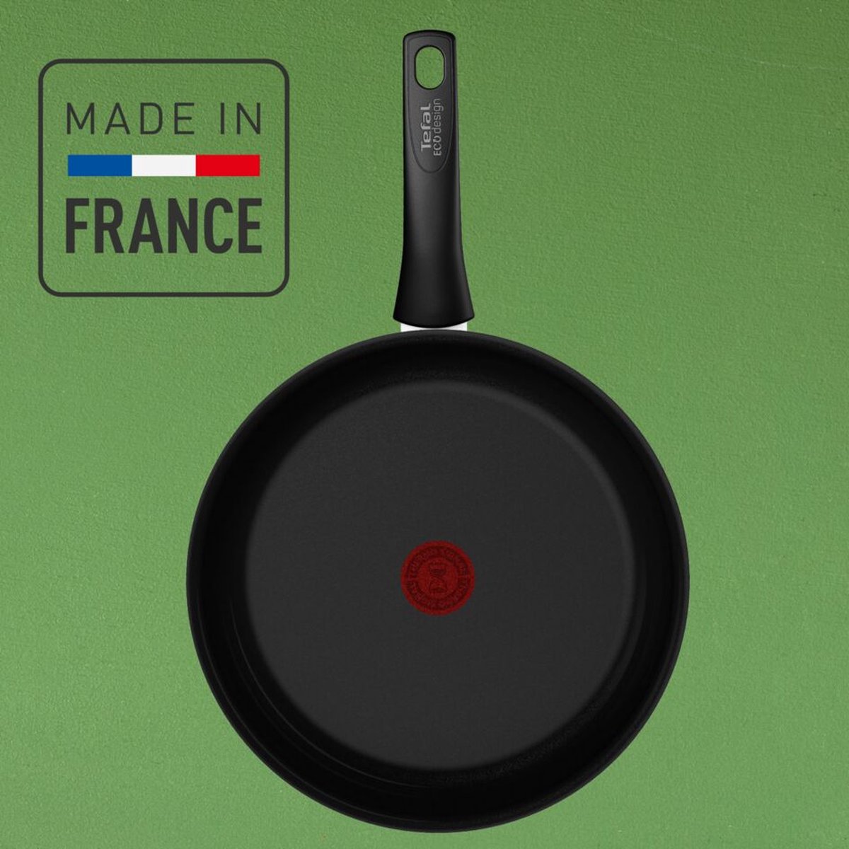 Tefal C4279032 Renew ON, Ceramic Frying Pan Set, Ceramic Non-Stick Coating, Eco-Designed, Recycled Aluminum, Thermo-Signal, All Heat Sources Including Induction,Set of 2 24/28 cm,Grey