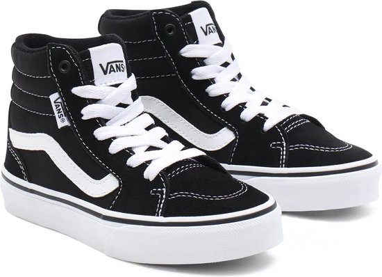 Baskets pour femmes Vans YT Filmore Hi Garçons - Noir/ White - Taille 30