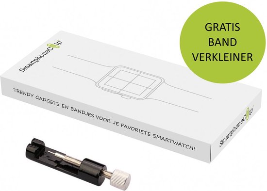 SmartphoneClip® Horlogeband - Metaal Schakel Luxe - 18mm Zilver - Horlogebandjes - SmartphoneClip
