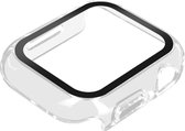Hoes Geschikt voor Apple Watch Serie 7 (41mm) Harde Afwerking Soft Touch, Enkay – Transparant