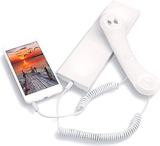 Telefoonhoorn Mode Retro Classic Telefoon handset headset 3.5mm microfoon preventie straling voor iphone samsung - iPad gadgets