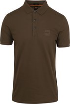 BOSS - Passenger Polo Donkergroen - Slim-fit - Heren Poloshirt Maat M