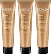 Redken - All Soft - Leave-In Treatment voor droog haar - 3 x 150 ml
