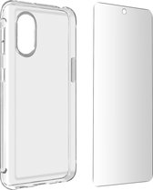 Samsung Xcover 5 Geval Zacht met 4Smarts Duidelijk Gehard Glas Screen Film