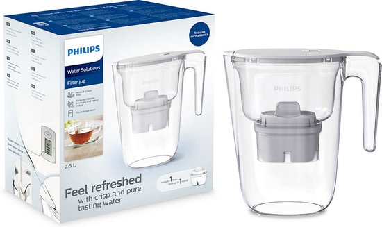 Philips AWP2935WHT/10 filtre à eau Filtre à eau pour carafe 2,6 L  Transparent, Blanc