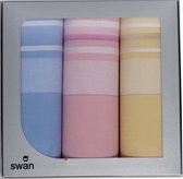 Swan Dames zakdoeken Selma 3 stuks -5613 - 30 - Blauw