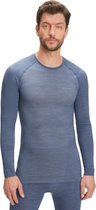 FALKE heren lange mouw shirt Wool-Tech Light - thermoshirt - blauw (capitain) - Maat: XL