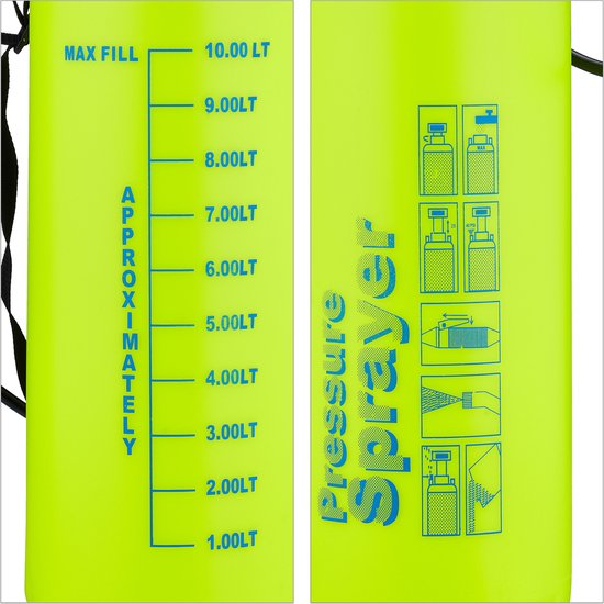 drukspuit 10 liter - plantensproeier - druksproeier onkruid - onkruidverdelger van Merkloos	 — afbeelding 2