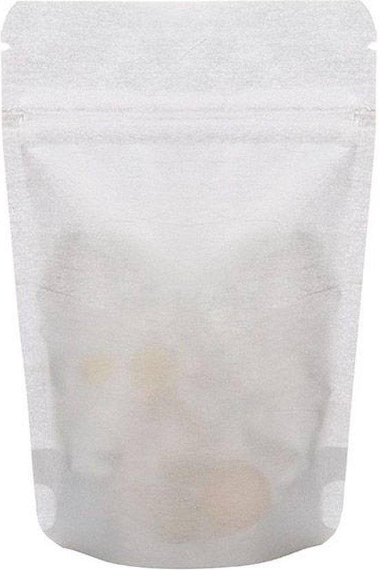 Stand Up Pochettes Papier de Riz Argent 17.1x8.9x28.6cm | 340 grammes (100 pièces)