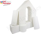 Zachte Soft Play Foam Blokken set 11 stuks wit | grote speelblokken | baby speelgoed | foamblokken | reuze bouwblokken | motoriek peuter | schuimblokken