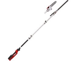 Einhell Elektrische Telescopische Tuin-Multitool GC-HC 90/2046 T - 900 W - Snoeilengte heggenschaar: 41,2 cm - Snoeilengte kettingzaag: 18 cm - Geleidesteel maximaal 2,60 m