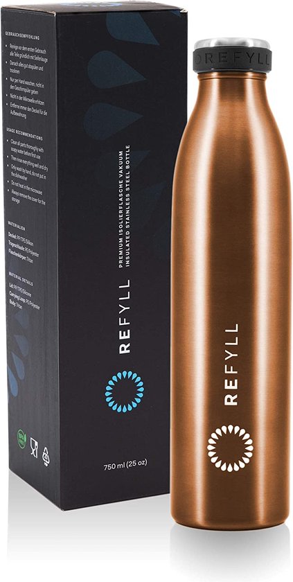 Gourde ION8 Acier Inoxydable 1L - Vert Kaki - Étanche 40oz