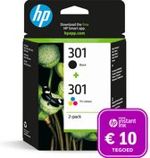 HP 301 - Inktcartridge kleur & zwart + Instant Ink tegoed