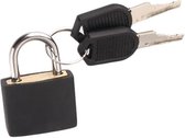 2 Stuks Hangslotje met Sleutel - Zwart - Slotje geschikt voor kluisje, locker, rugzak & tas