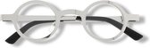 Noci Eyewear ICC338 The Doc Leesbril +2.50 - Zilverkleurig metaal