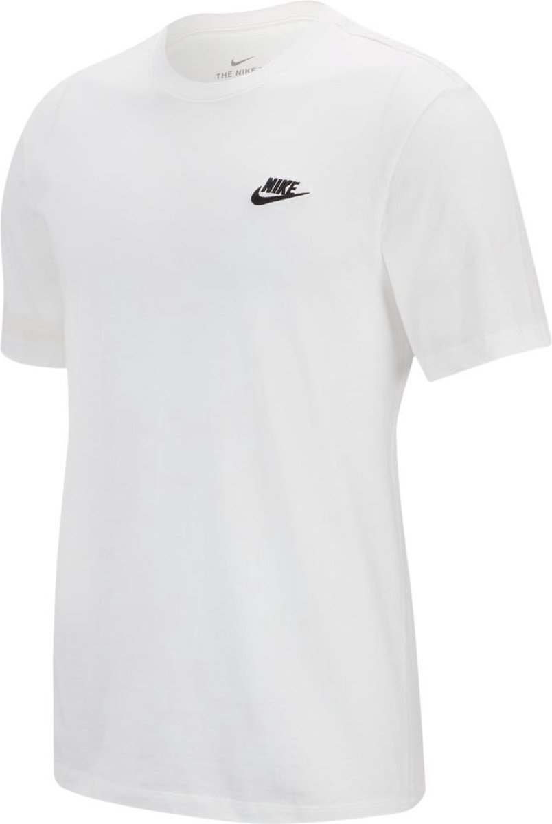 NIKE Sportswear Club Korte Mouwen T-Shirt Mannen Wit